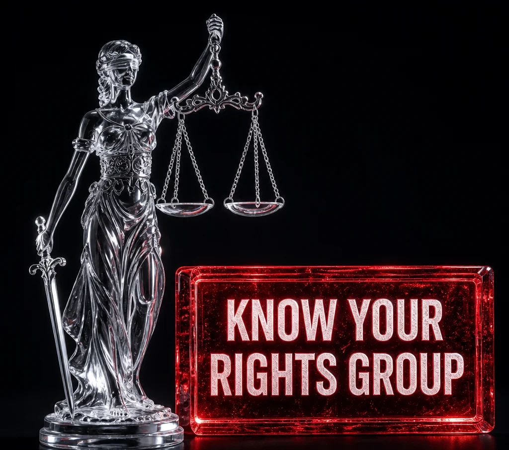 Know Your Rights Group Lady Justice identity